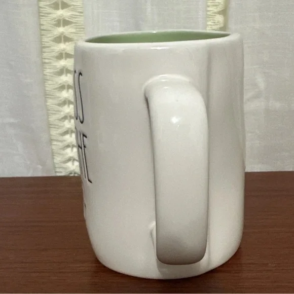 RAE DUNN Disney "PRINCESS AND THE FROG" Double Sided Mug GREEN Interior Used - Picture 2 of 6